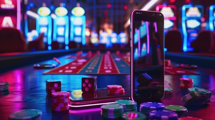 Visual ilustrasi transaksi transfer menggunakan aplikasi mobile banking di Indonesia